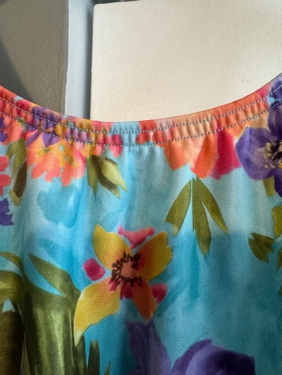 H2O Wear Tropical Hibiscus One Piece Swimsuit - Supportive Plus Size 3X/4X - Picture 5 of 13